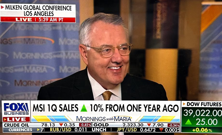 Chairman and CEO Greg Brown our strong Q1 results and business with Maria Bartiromo on Fox Business.