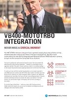 VB400-MOTOTRBO Integration Fact Sheet