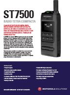 Radio ST7500 TETRA Compacta (Spanish version)