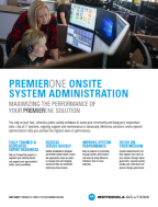 PremierOne Onsite System Administration