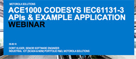 ACE1000 CODESYS IEC61131-3 APIs and Example Application Webinar