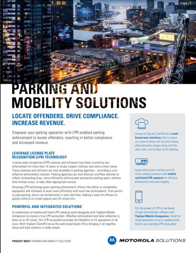 LPR for Parking and Mobility Solution Brief