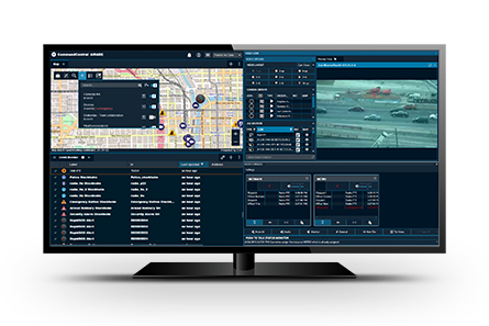 Screenshot of CommandCentral Aware real time intelligence software