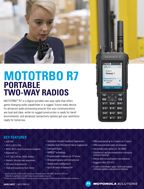 Спецификация MOTOTRBO R7