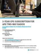 CPS announcement for APX