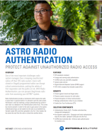 Cover image of the fact sheet for ASTRO Radio Authenthication