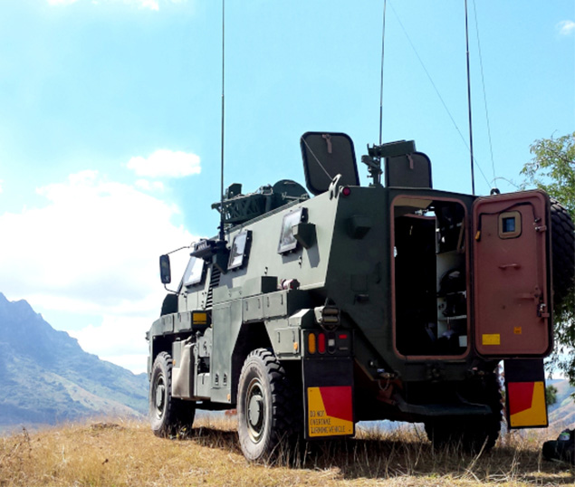 Military truck hilltop