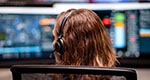 Woman looking at computer screen