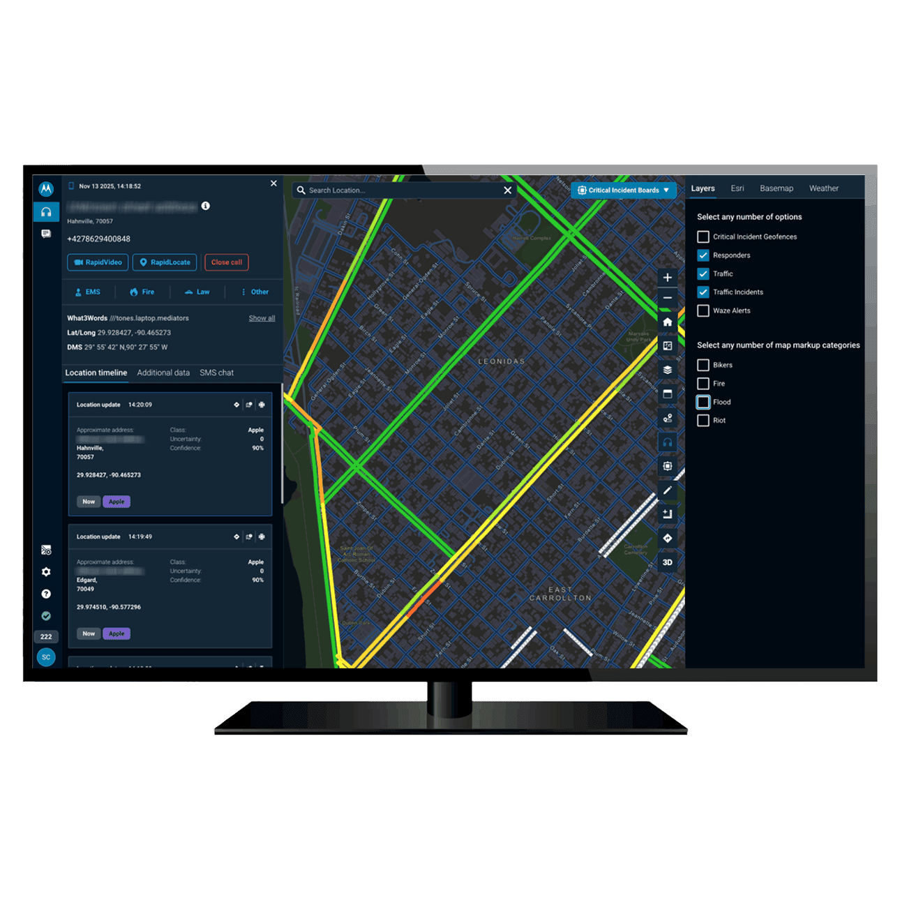 Radius Mapping layers