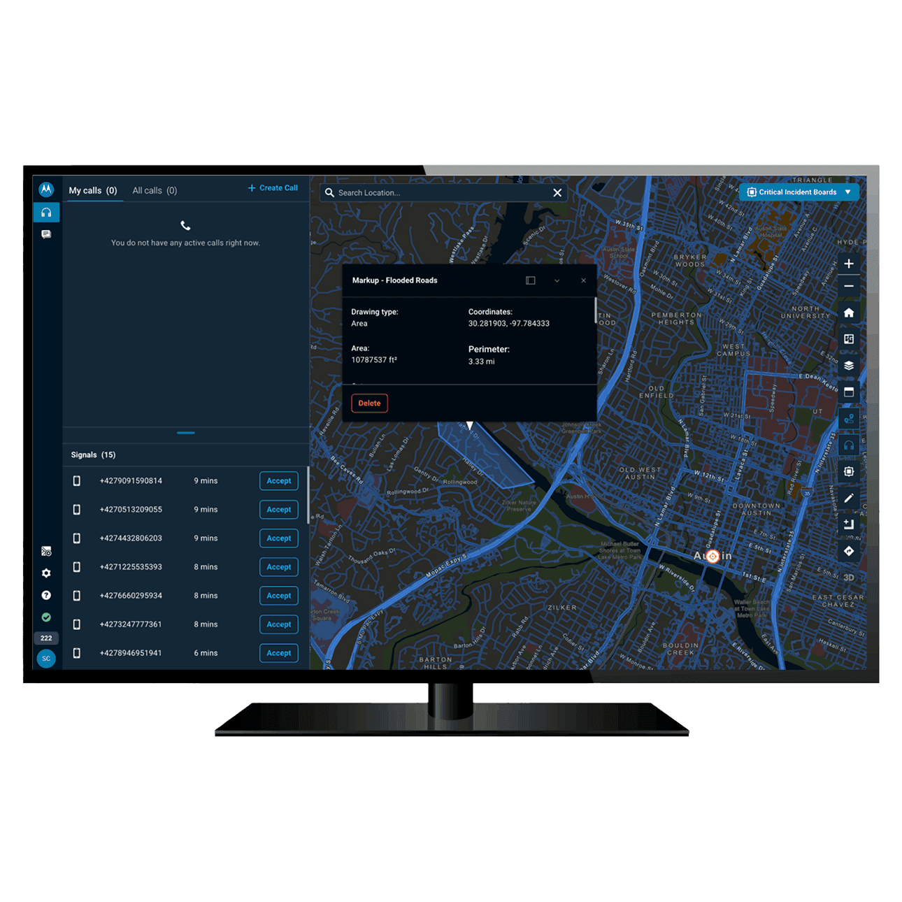 Radius Mapping markups
