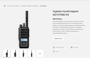 Miniaturansicht der Produktdetailseite für das MOTOTRBO R5