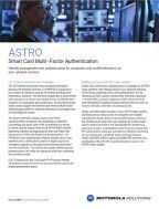 Cover image of the ASTRO Smart Card Multi-Factor Authentication Data Sheet
