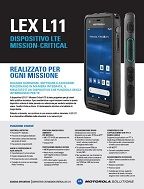 LEX L11 Dispositivo LTE Mission-Critical Scheda Tecnica LEX L11 (Italiano)
