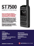 ST7500 TETRA Radio Spec Sheet