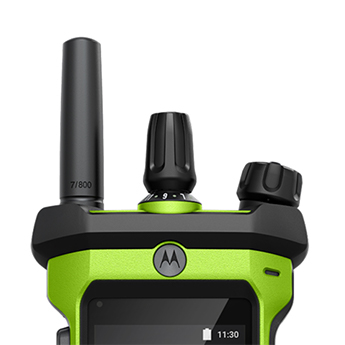 APX P25 two-way radio front render