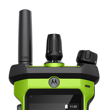 APX P25 two-way radio front render