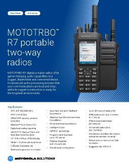 MOTOTRBO R7 Data Sheet