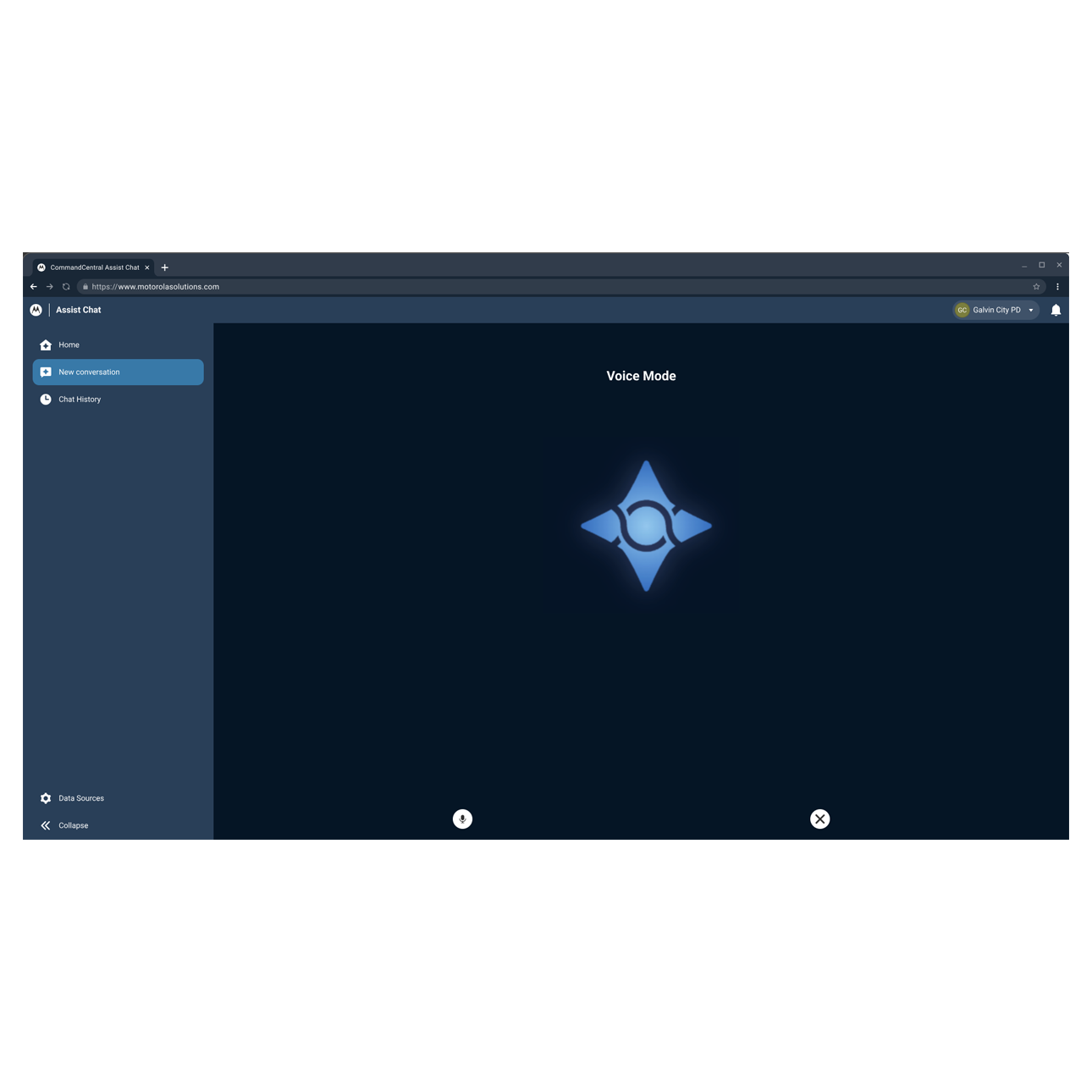Assist Chat voice mode on a computer