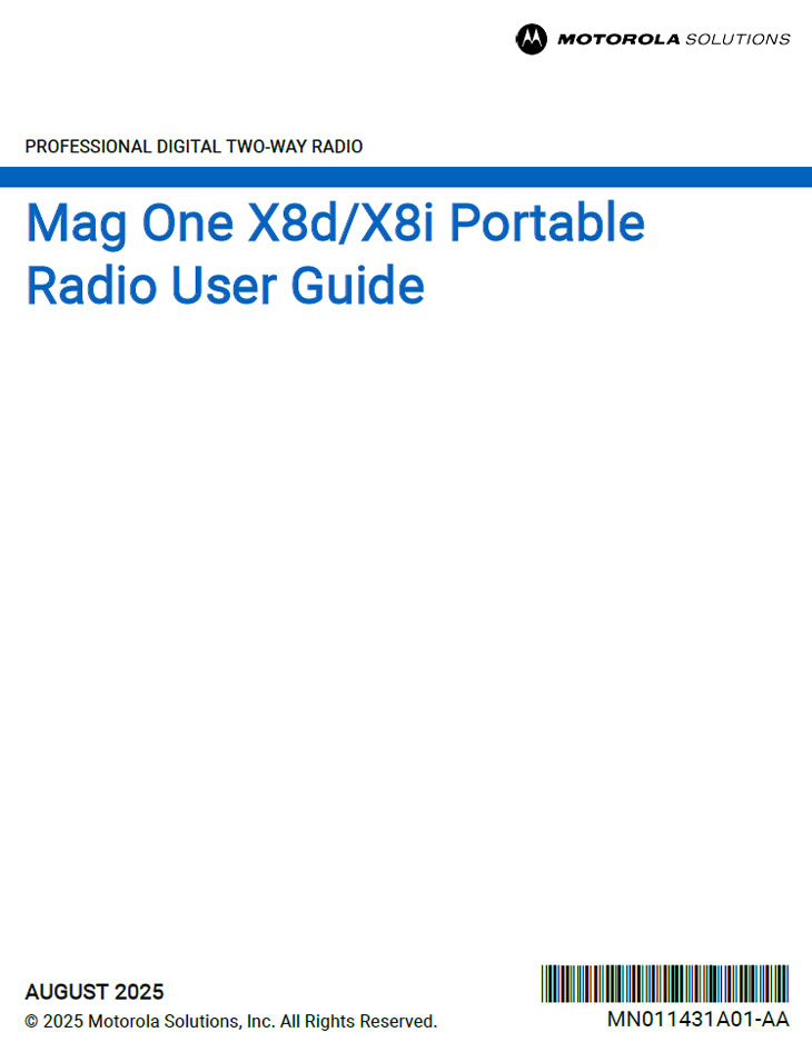 Mag One X8d 用户指南