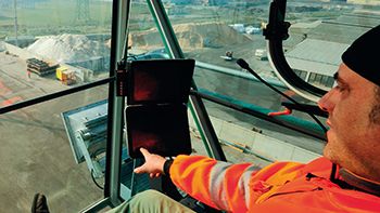 An employee works onsite at AsiaGroup Leasing 