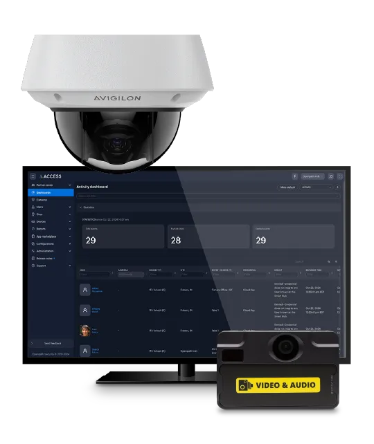 固定ビデオおよびアクセス制御