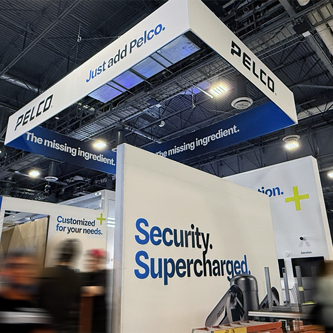 Pelco featured at the Motorola Solutions booth at ISC West 2025