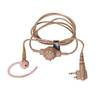 HMN9752 - Fone de ouvido bege para recepção apenas, com controle de volume