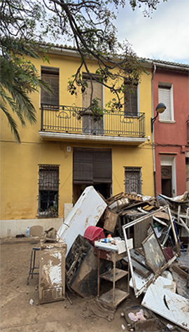  Heavy rains caused floods in the province of Valencia