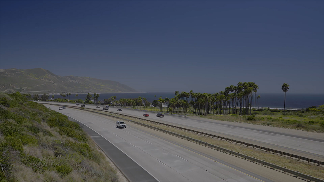 Highway with cars in Ventura County