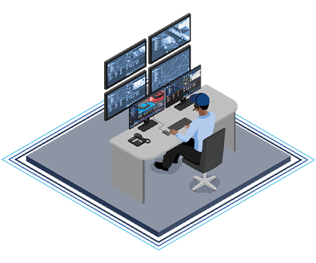 Graphic of command center