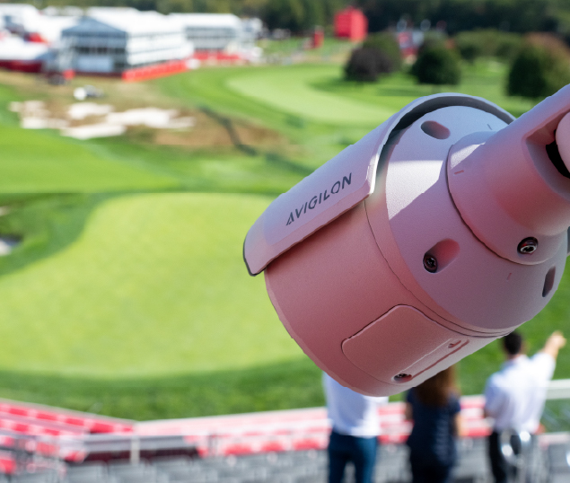 Avigilon camera overlooks golf course