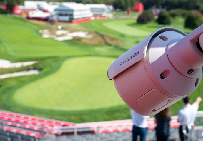 Avigilon camera overlooks golf course