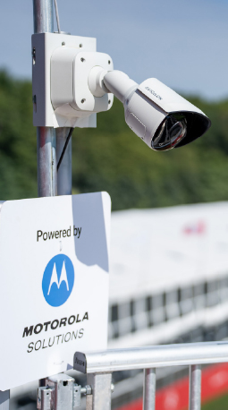 Avigilon camera overlooking grandstand