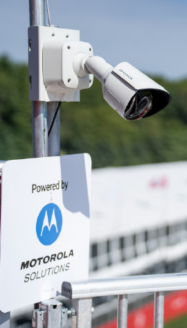 Avigilon camera overlooking grandstand