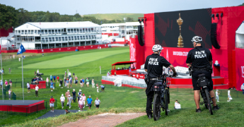 Park police overlook golf course