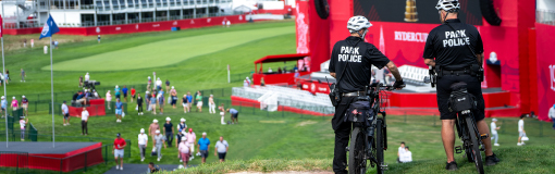 Park police overlook golf course