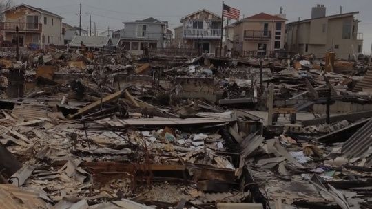 Image of a destruction following Superstorm Sandy