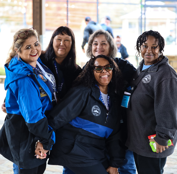 A group of volunteers.
