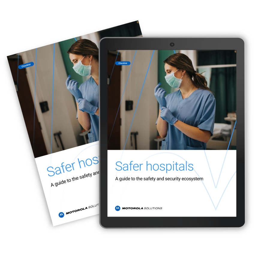 Safer hospitals guide on paper and on a tablet