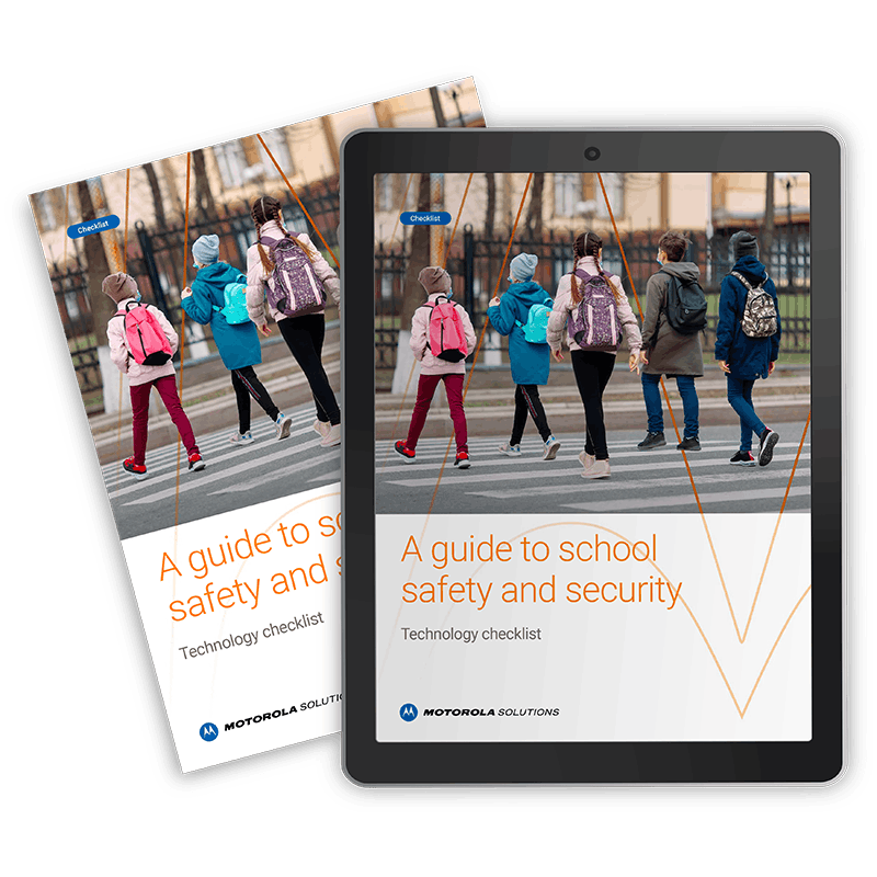 School Safety Checklist on paper and on a tablet