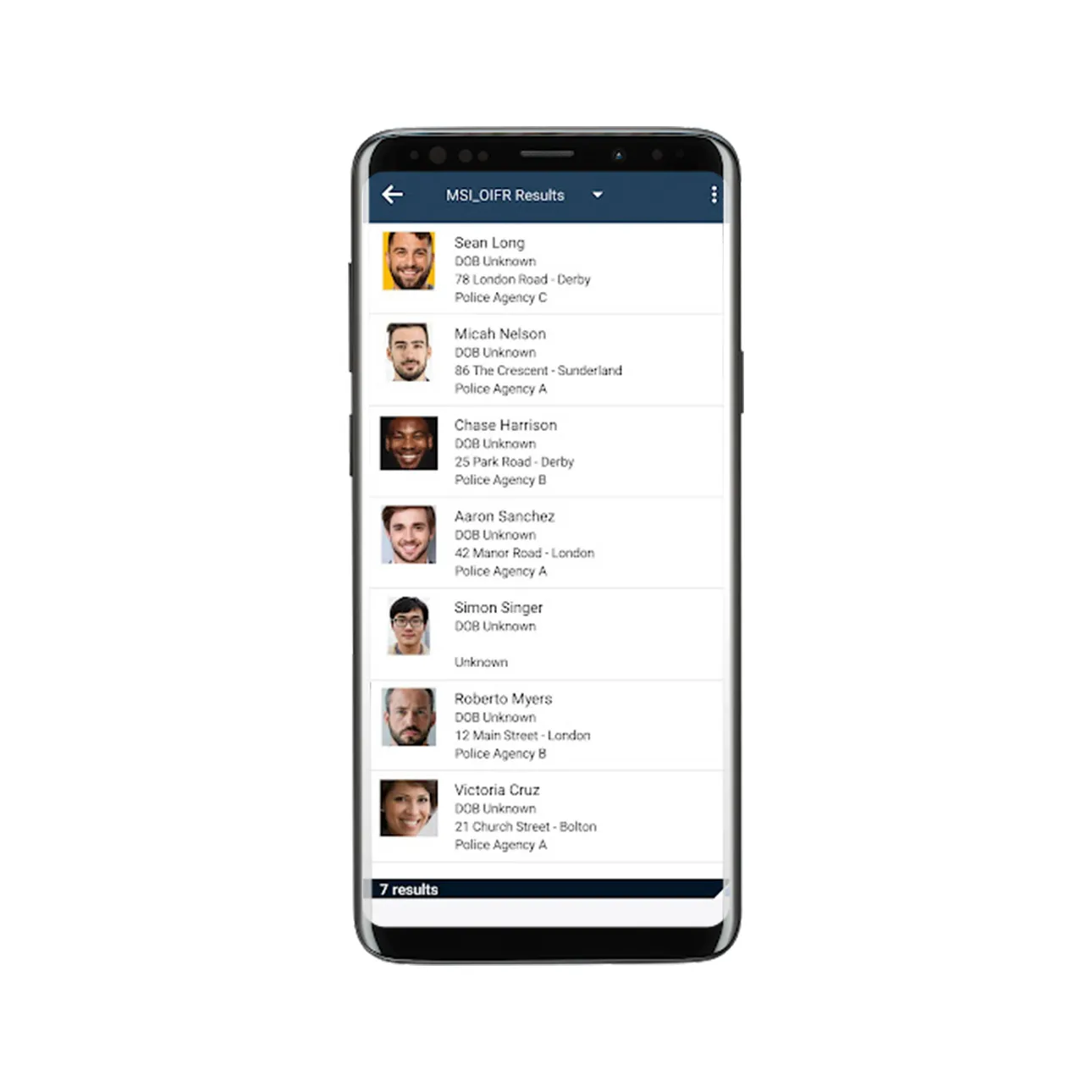 A mobile phone displaying Pronto’s search view