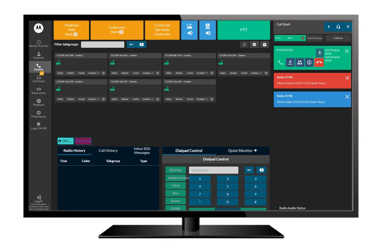 Guardian ICCS call handling