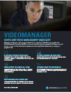 VideoManager Specifications