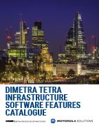 Katalog Softwarefunktionen für DIMETRA TETRA-Infrastruktur