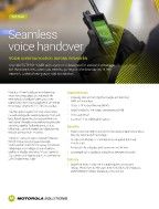MOTOTRBO Ion Seamless Voice Handover Fact Sheet
