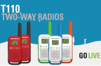 red, blue, orange and green small radios video