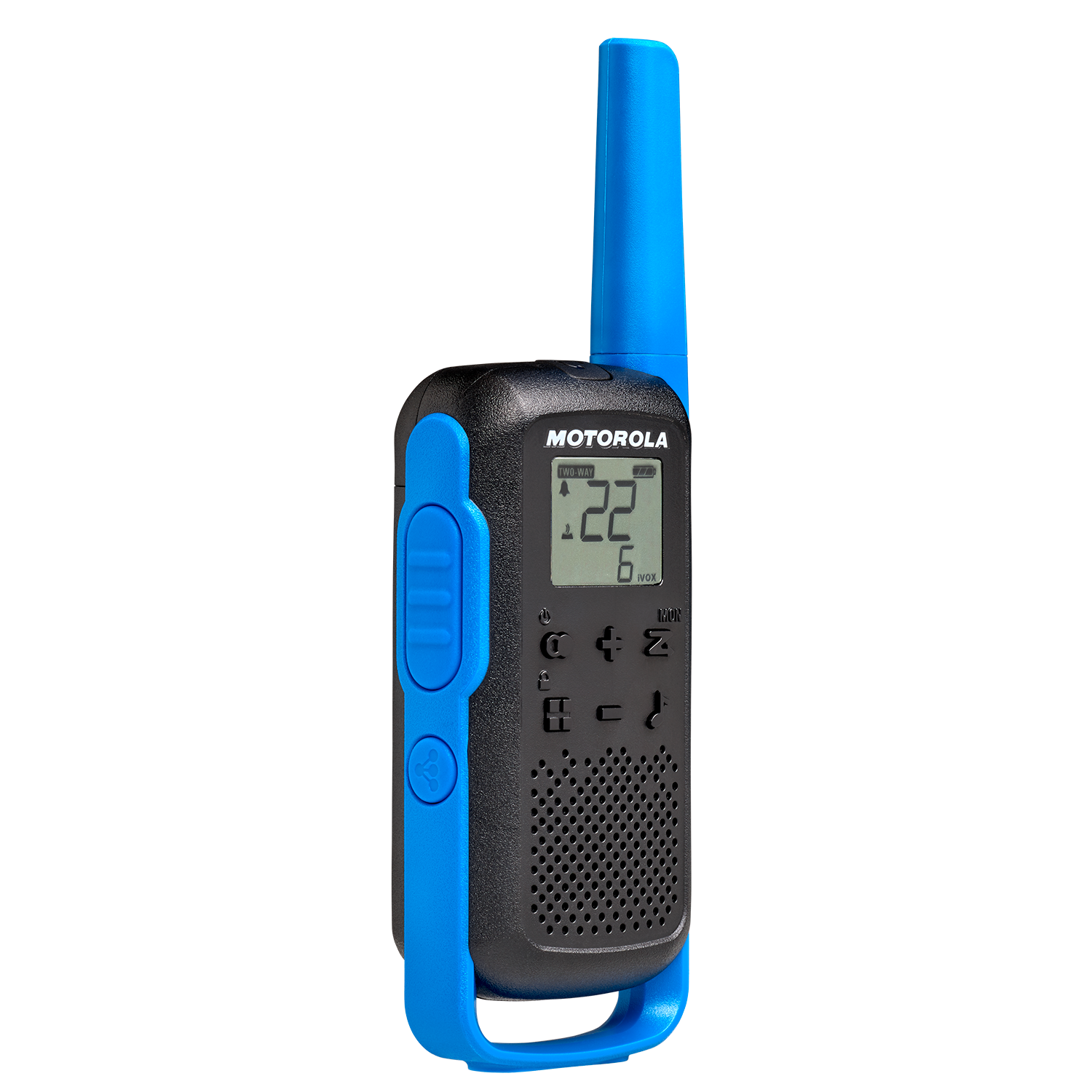 blue walkie talkie right side