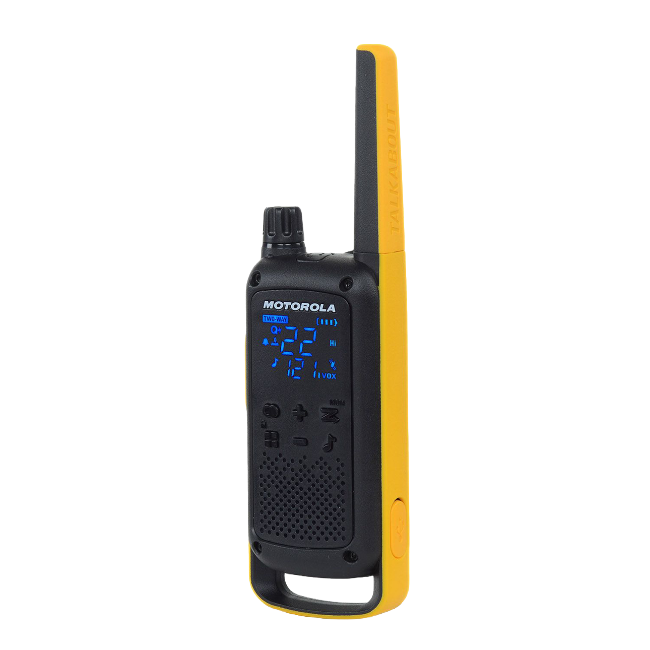 yellow walkie talkie right side antenna