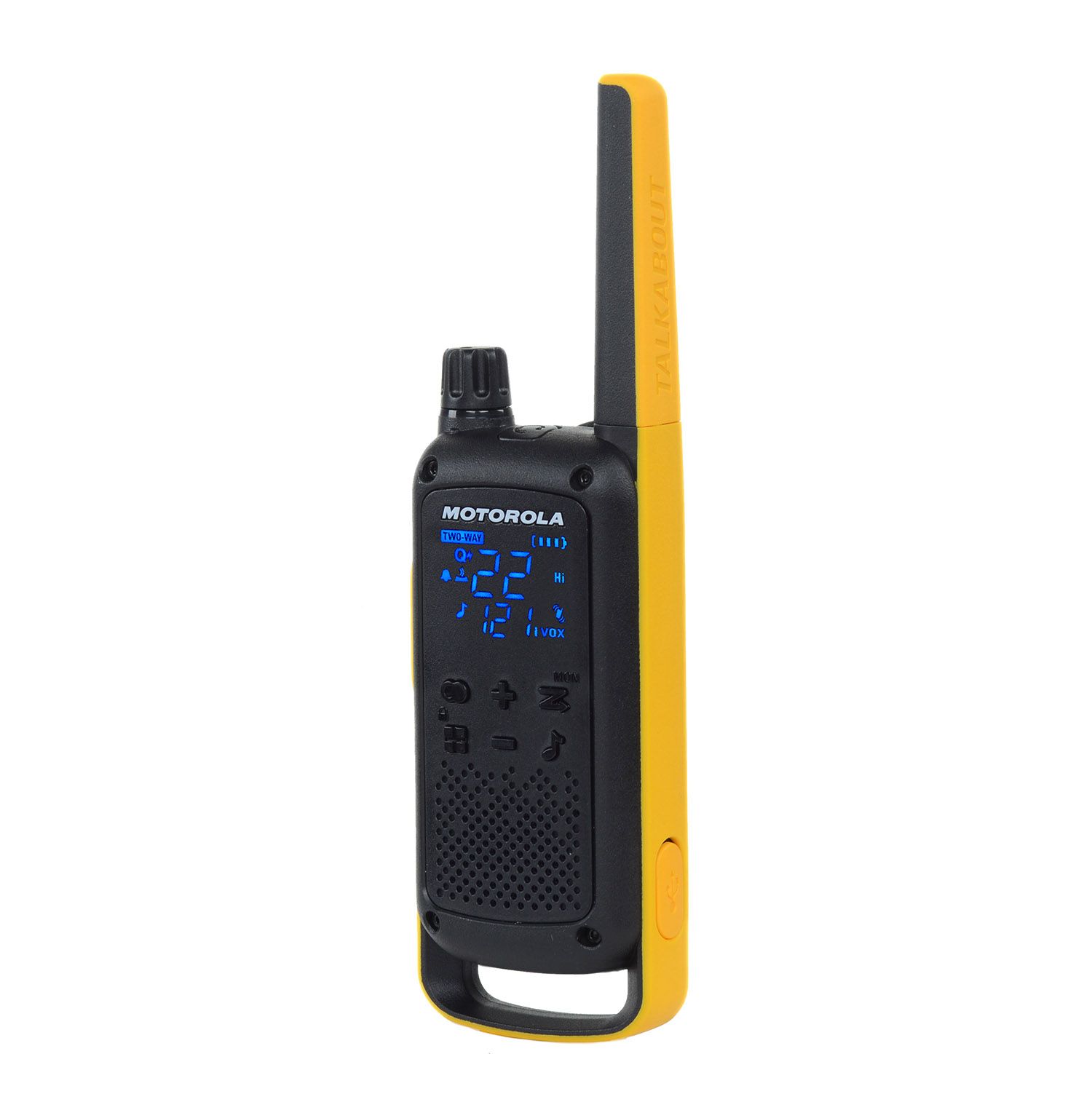 yellow walkie talkie right side antenna