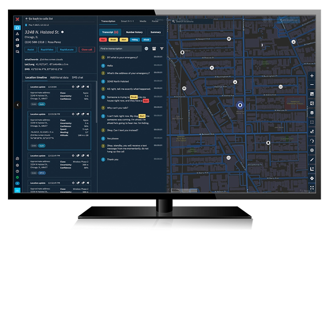 Desktop screen with APX Next and SVX in front of it